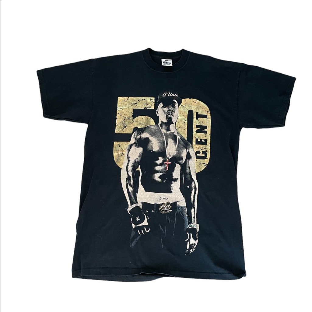 Vintage 50 Cent G Unit Rhinestone TShirt